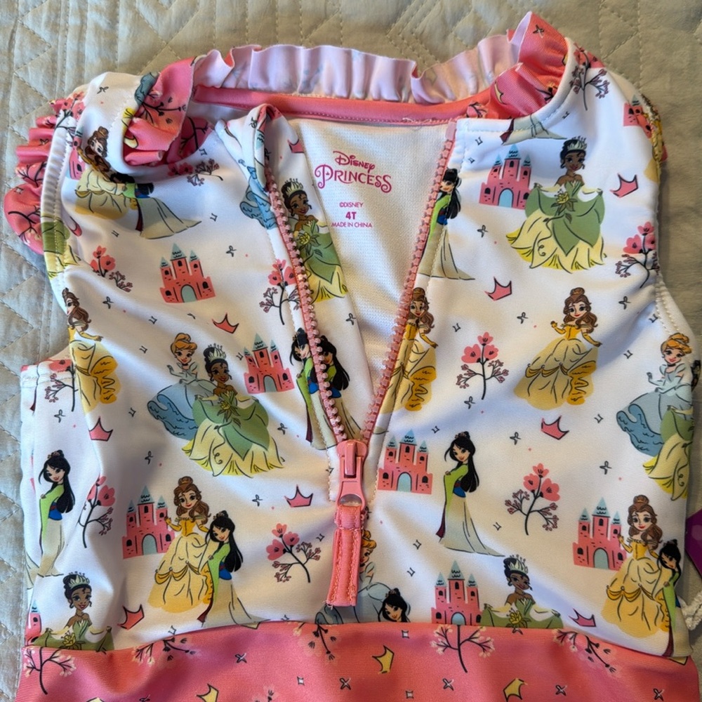 Disney Princess 4T Swimsuit NWT - Picture 2 of 6